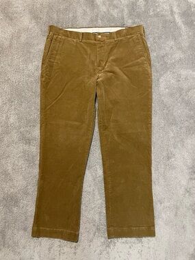 Polo Ralph Lauren Corduroy Pants Mens 36 x 29” Brown Stretch Classic Fit Preppy